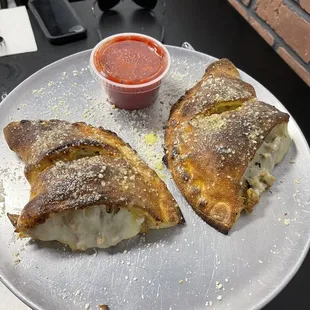 Calzone with sausage
