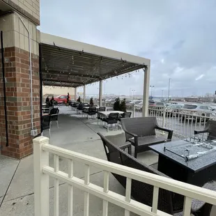 Ample outdoor seating