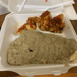 Sausage Gravy on Biscuits