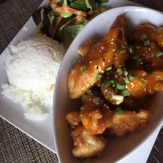 9. Orange Chicken Lunch Plate