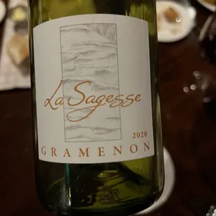 Nice bottle of Côtes-du-Rhône. Stick to the wine here and stay far, far away from the food.