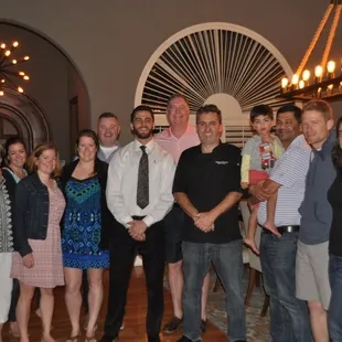 Our family celebration was topped off with a dinner by Kevin and Amir. Wonderful food and presentation - it was a perfect evening.