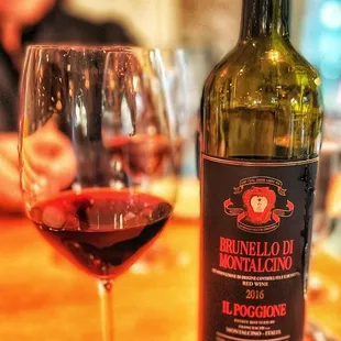 The first wine, an almost perfect 2016 Brunello.