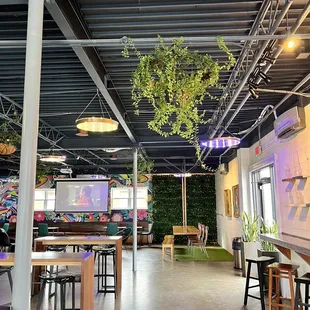 the inside of a brewery