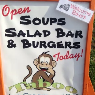 Look for our signs...