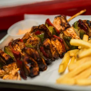 Delicious Chicken or Ribeye Kabobs