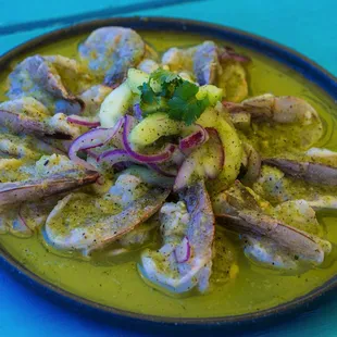 Aguachile verde de camaron only on Sundays