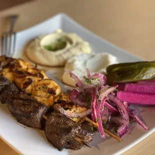 Chicken and Beef Kabab