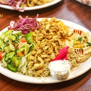 a plate of food on a table