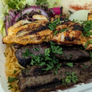 Taboon Mix Grill Kabob Plate