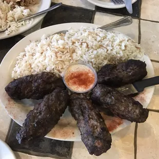 Beef Kafta Platter