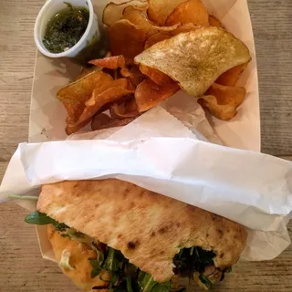 Salmon and Egg Pita Breakfast