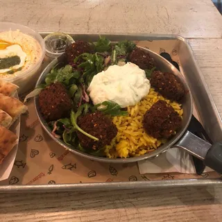 Sweet Potato Falafel Pan