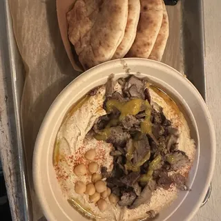 Chicken Shawarma Hummus Bowl