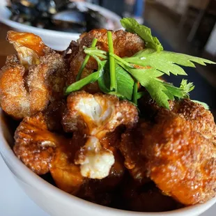 a bowl of fried food