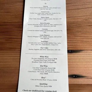 Menus