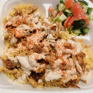 Chicken Shawarma plate.