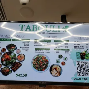 Menu January 2025