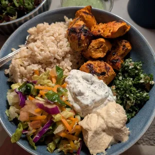 Plated my own dish from our family meal - so good!!