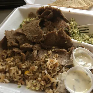 Gyro plate.   Best downtown value for a healthy lunch.