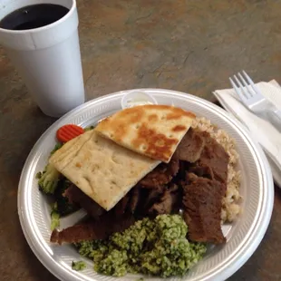 Large gyro dinner