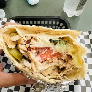 Chicken Shawerma Wrap