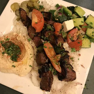 Beef Shish Kabab Plate