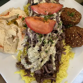 Lamb Shish Kabab Plate
