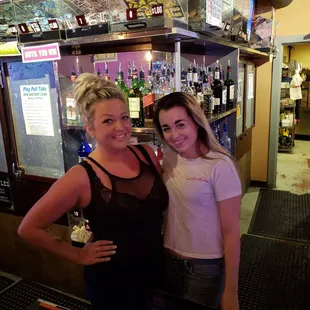 two women at the bar