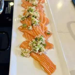 Sushi grade salmon