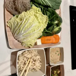 a variety of food items