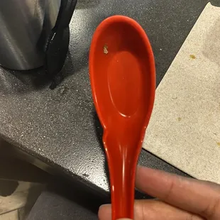 Dirty spoon