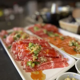 a variety of sushi