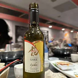 Lychee flavored Sake