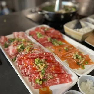 a variety of sushi