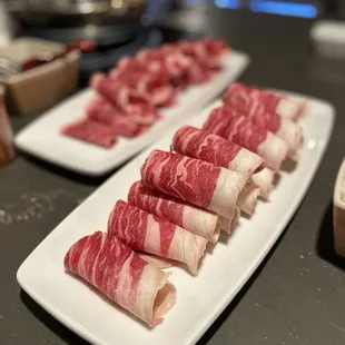 Left- Wagyu Short Rib | Right- Wagyu Chuck Eye Roll