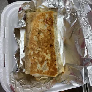 Steak burrito