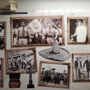 Photos displayed in the front