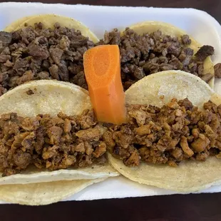 Carne Asada Tacos &amp; El Pastor Tacos