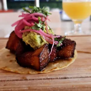 Pumba Taco with tamarind sauce....delicious!