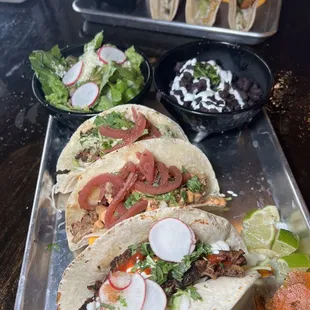 Messin with Texas, Seoul Man, and Delta Prawn tacos