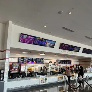 Concession stand to theater