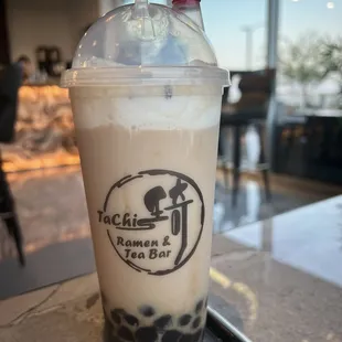 Oreo sea salt cheese boba milk tea