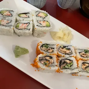 California roll and some other roll