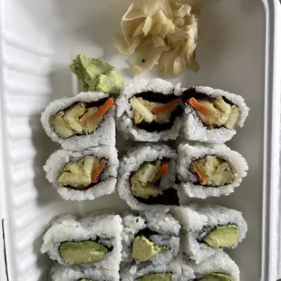 Vanie and avocado rolls