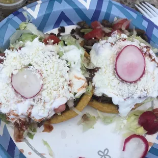 steak sopes $5 each when you eat at their only table in front  #bombAF
