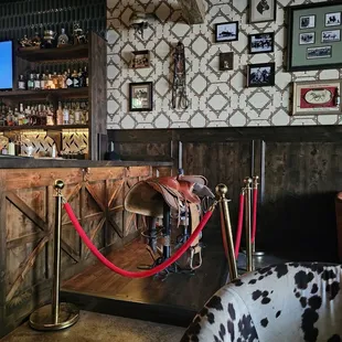 Fancy seating behind the rope