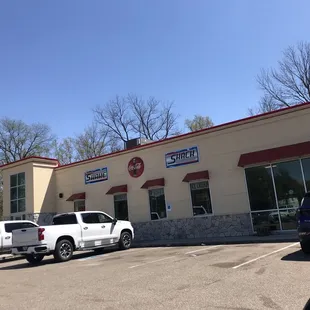 Front of restaurant.
