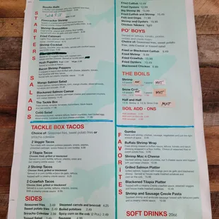 Menu as of 6/6/21