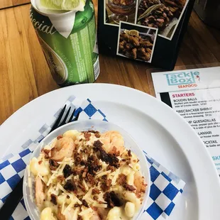 Shrimp and Bacon Mac n Cheese-so good!